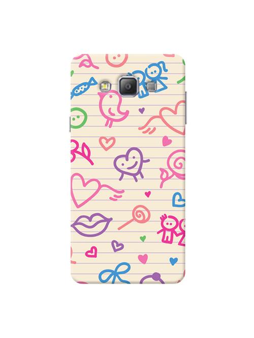 edesignhub designer silicone back cover for samsung galaxy a7 sm-a700 - 10199287 - Very Small Image - 1