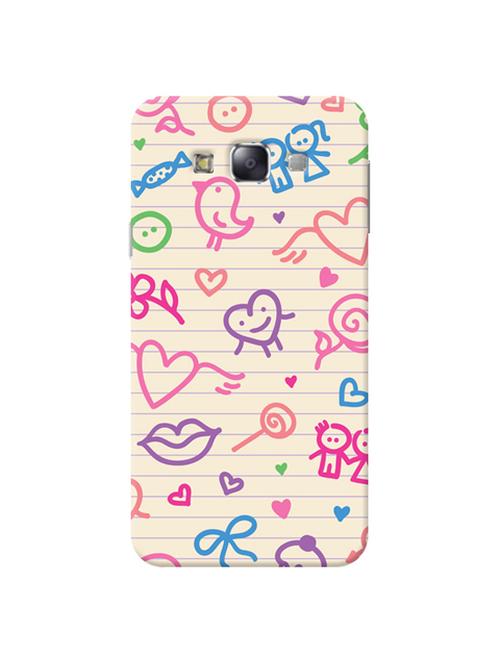 edesignhub designer silicone back cover for samsung galaxy e7 sm e700 - 10200956 - Very Small Image - 1