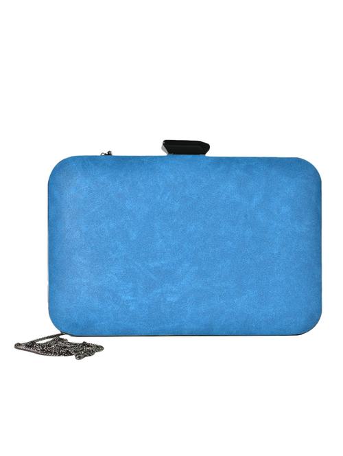 blue leatherette clutch - 1020525 - Very Small Image - 1