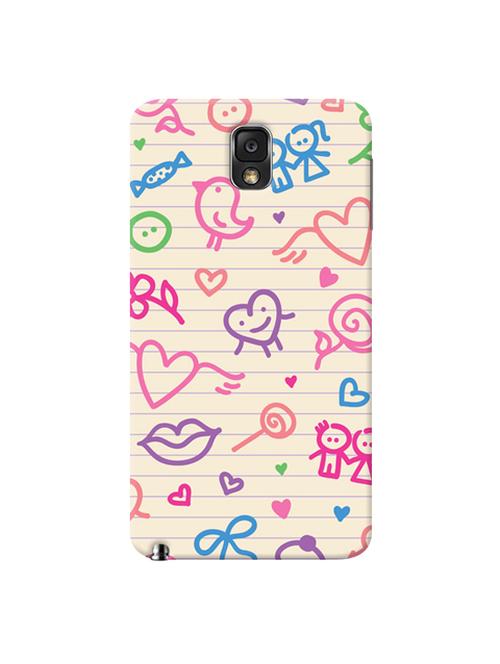 edesignhub designer silicone back cover for samsung galaxy note 3 n9000 - 10205322 - Very Small Image - 1