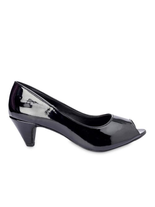 black faux leather sandals - 1021570 - Very Small Image - 1