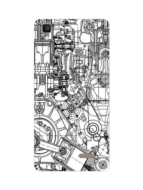 edesignhub designer silicone back cover for oppo r7 lite - 10218483 - Very Small Image - 1