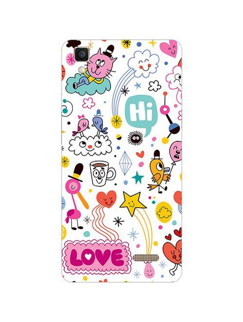 edesignhub designer silicone back cover for oppo r7 lite - 10219108 - Very Small Image - 1