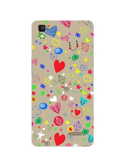 edesignhub designer silicone back cover for oppo r7 lite - 10219138 - Very Small Image - 1