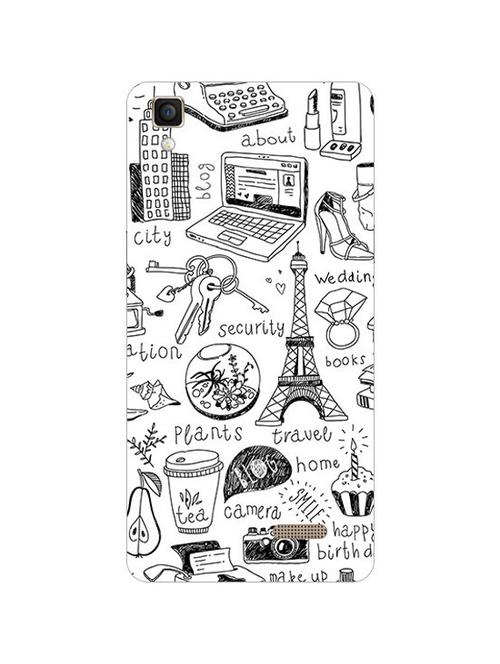 edesignhub designer silicone back cover for oppo r7 lite - 10219886 - Very Small Image - 1