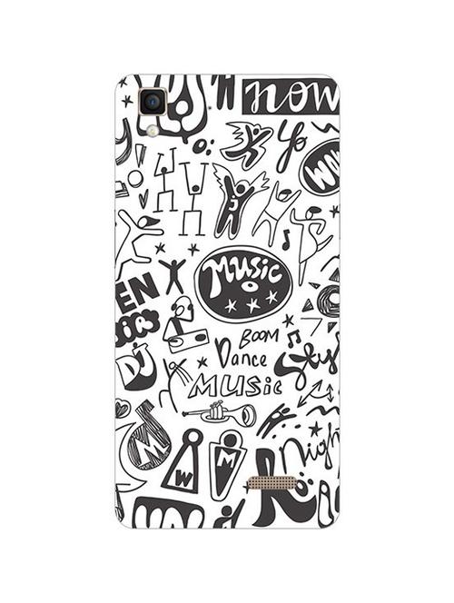 edesignhub designer silicone back cover for oppo r7 lite - 10220116 - Very Small Image - 1