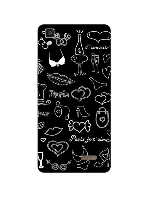 edesignhub designer silicone back cover for oppo r7 lite - 10220187 - Very Small Image - 1