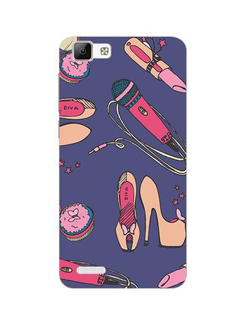 edesignhub designer silicone back cover for vivo v1 - 10220832 - Very Small Image - 1