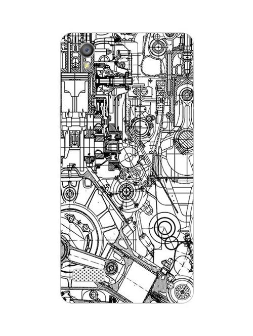 edesignhub designer silicone back cover for oppo a51 w - 10221316 - Very Small Image - 1
