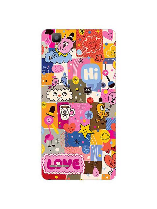 edesignhub designer silicone back cover for oppo f1 - 10226522 - Very Small Image - 1