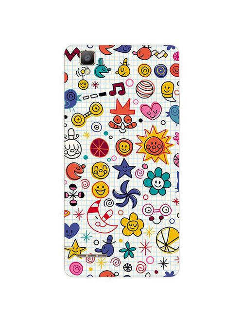 edesignhub designer silicone back cover for oppo f1 - 10226936 - Very Small Image - 1