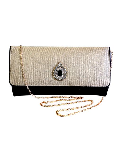 black silk blend clutch - 10228621 - Very Small Image - 1
