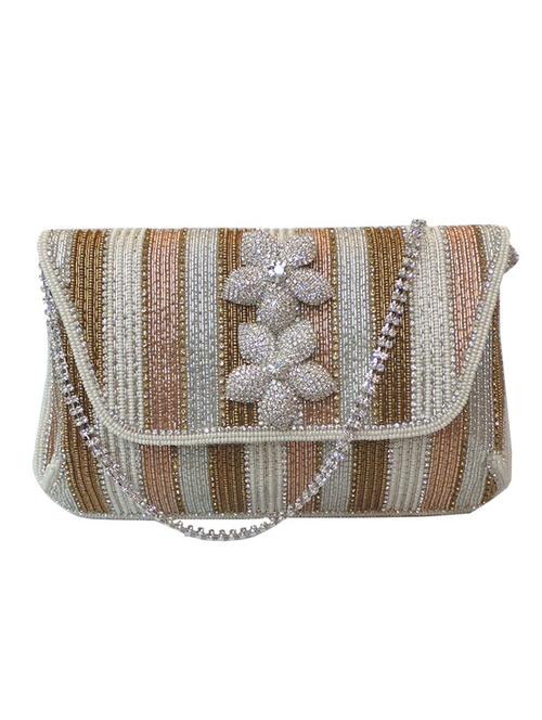 multi colored satin clutch - 10228667 - Very Small Image - 1