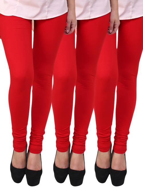 red cotton leggings - 10229564 - Very Small Image - 1