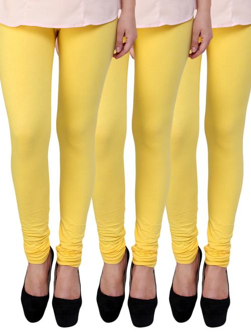 yellow cotton leggings - 10229566 - Very Small Image - 1