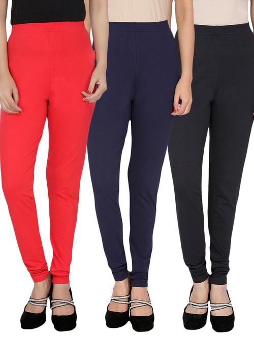 multi colored cotton leggings - 10229595 - Very Small Image - 1
