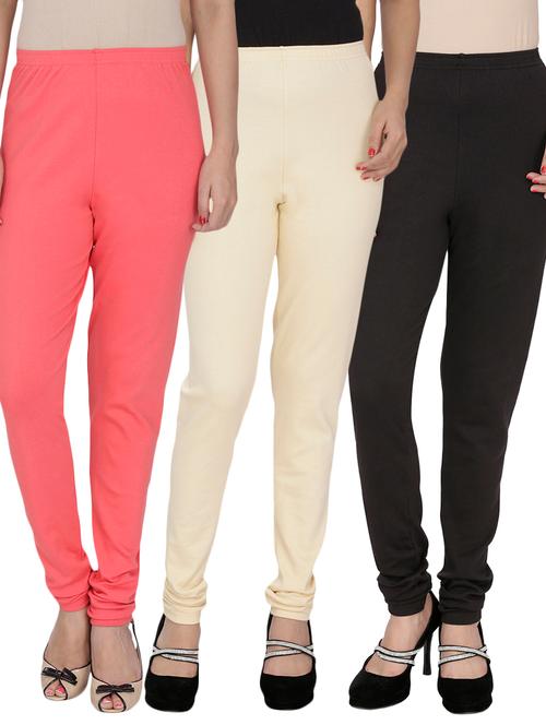multi colored cotton leggings - 10229605 - Very Small Image - 1