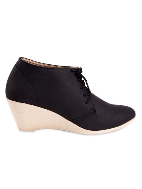 black leatherette wedge - 1022966 - Very Small Image - 1