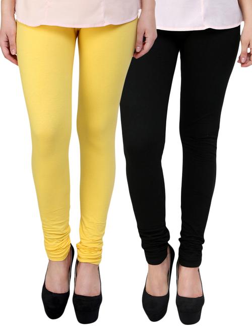 yellow cotton leggings - 10229675 - Very Small Image - 1