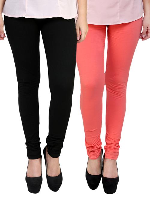 pink cotton leggings - 10229687 - Very Small Image - 1