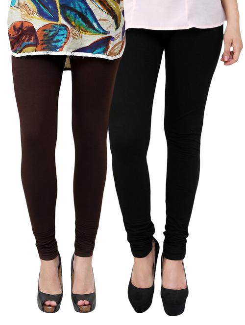 brown cotton leggings - 10229694 - Very Small Image - 1