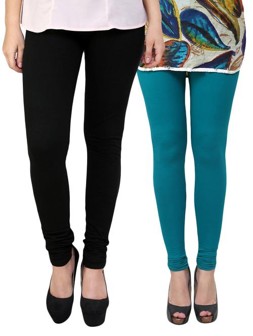 black cotton leggings - 10229707 - Very Small Image - 1