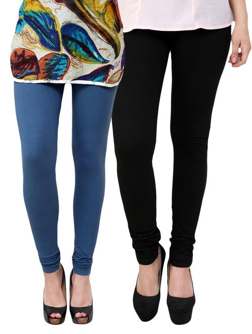 blue cotton leggings - 10229708 - Very Small Image - 1