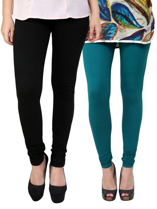 green cotton leggings - 10229711 - Very Small Image - 1