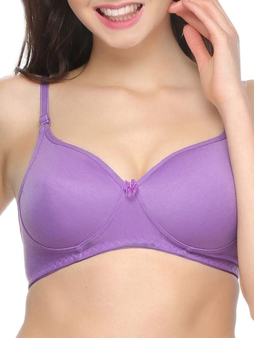 lavender cotton bra - 10232714 - Very Small Image - 1