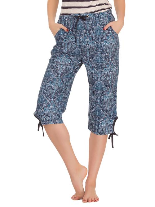 blue cotton capris - 10232845 - Very Small Image - 1