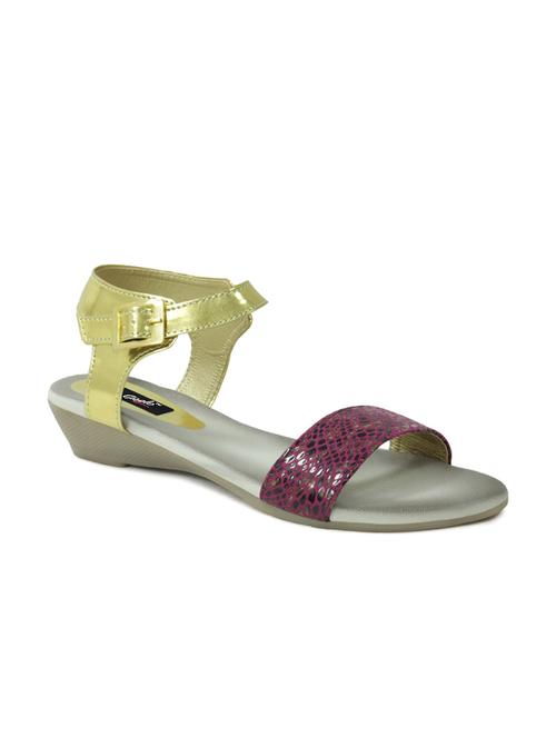 purple leatherette sandals - 10235941 - Very Small Image - 1
