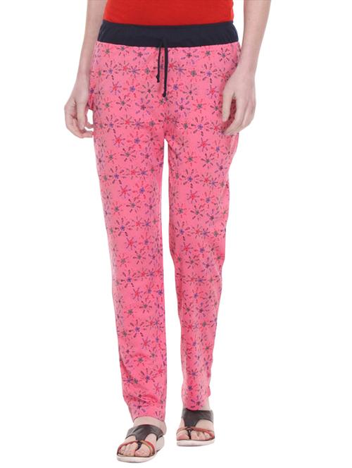 pink cotton track pants - 10237928 - Very Small Image - 1