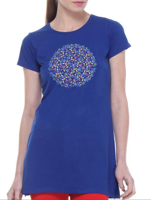 blue cotton tunic - 10237965 - Very Small Image - 1