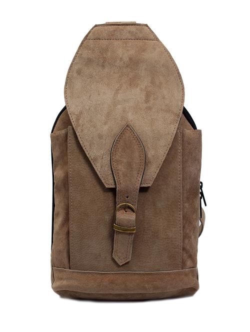 grey leather backpack - 10238317 - Very Small Image - 1