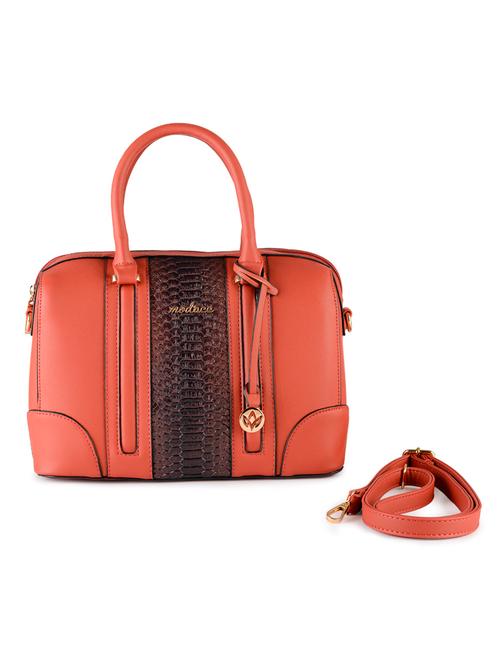 brown leatherette handbag - 10241540 - Very Small Image - 1