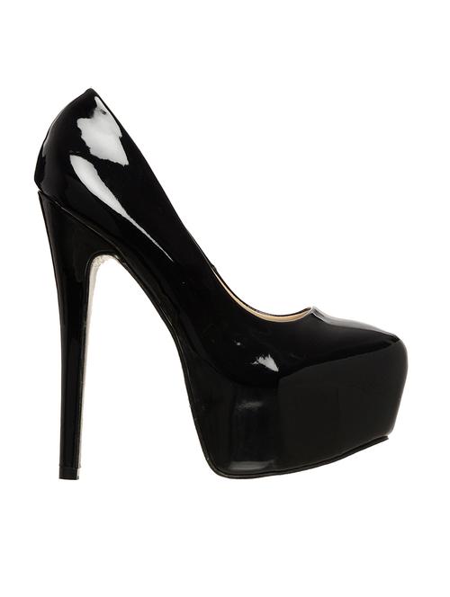 black patent leather pumps - 10241686 - Very Small Image - 1