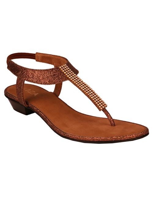 metallic back strap sandal - 10242148 - Very Small Image - 1