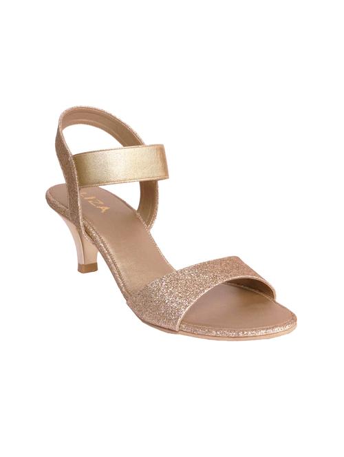 gold leatherette sandal - 10242286 - Very Small Image - 1