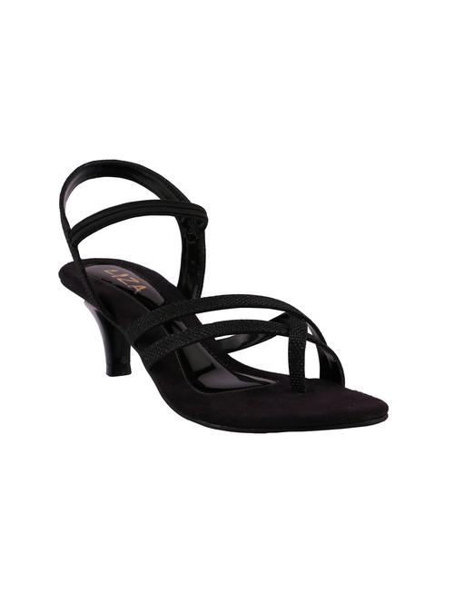 black leatherette sandal - 10242289 - Very Small Image - 1