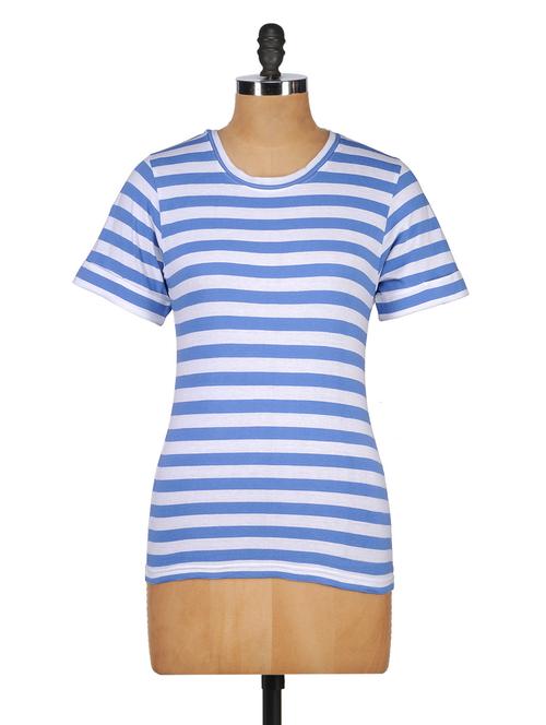 short sleeves striped top - 1024998 - Very Small Image - 1