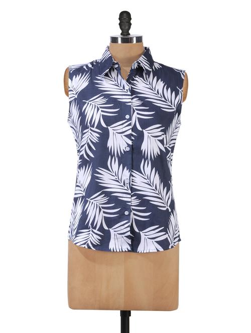 sleeveless printed shirt - 1025014 - Very Small Image - 1