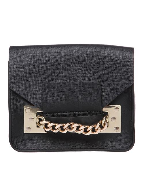 fur jaden black embellished leatherette sling bag - 10250471 - Very Small Image - 1