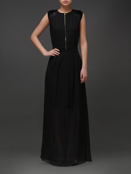Solid Black Maxi Dress - 1025115 - Very Small Image - 1