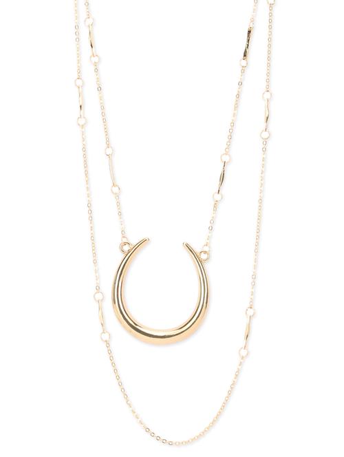 gold metal alloy necklace - 10256020 - Very Small Image - 1