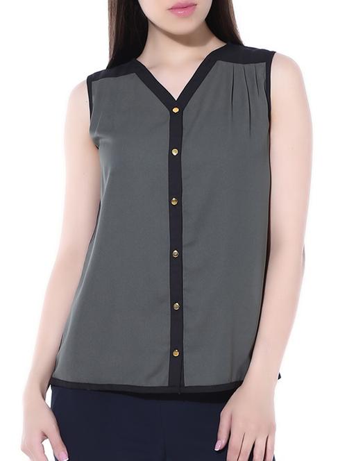 black polyester shirt - 10257528 - Very Small Image - 1