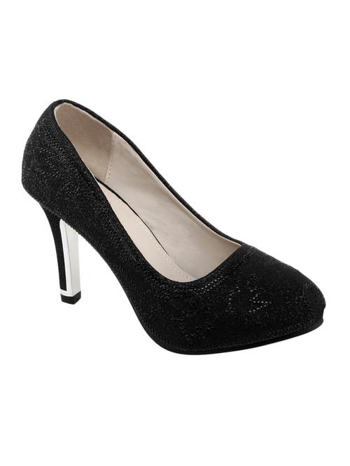 black leatherette pumps - 10257659 - Very Small Image - 1