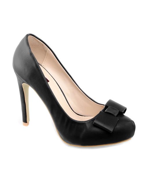 black leatherette pumps - 10257669 - Very Small Image - 1