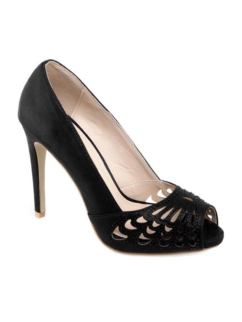 black leatherette sandals - 10257674 - Very Small Image - 1