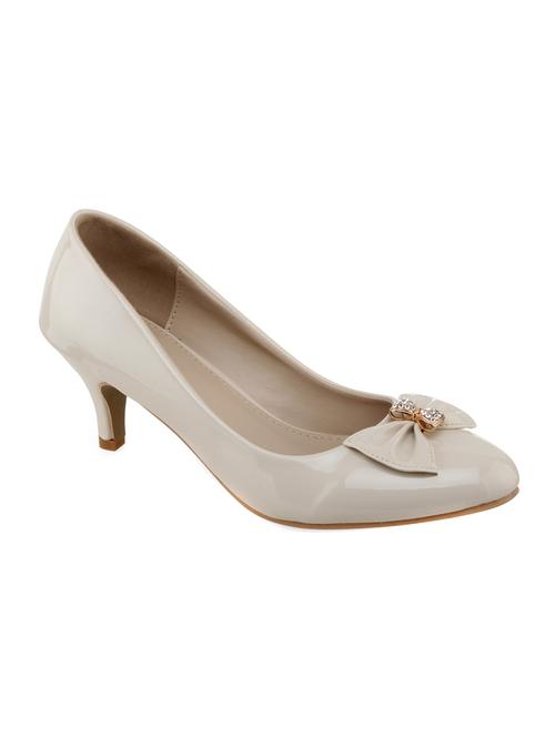 beige fabric slip on pumps - 10257680 - Very Small Image - 1