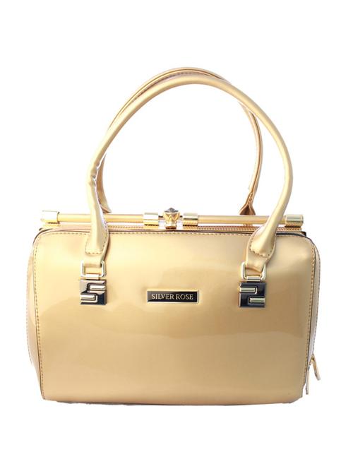 gold leatherette handbag - 10259891 - Very Small Image - 1